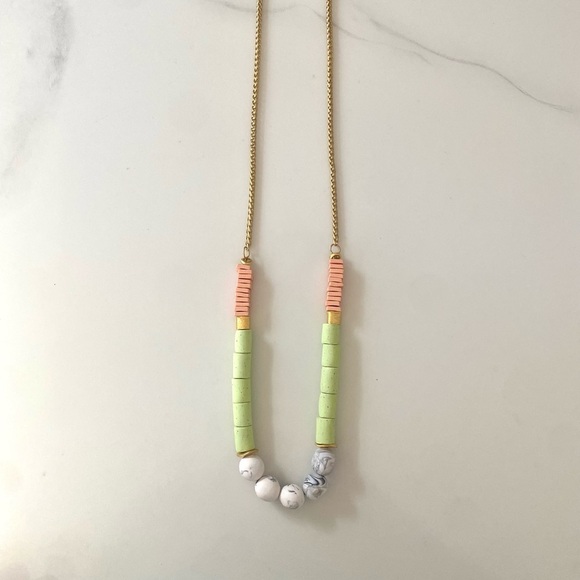 Handmade Polymer Clay Statement Necklace - Picture 3 of 5